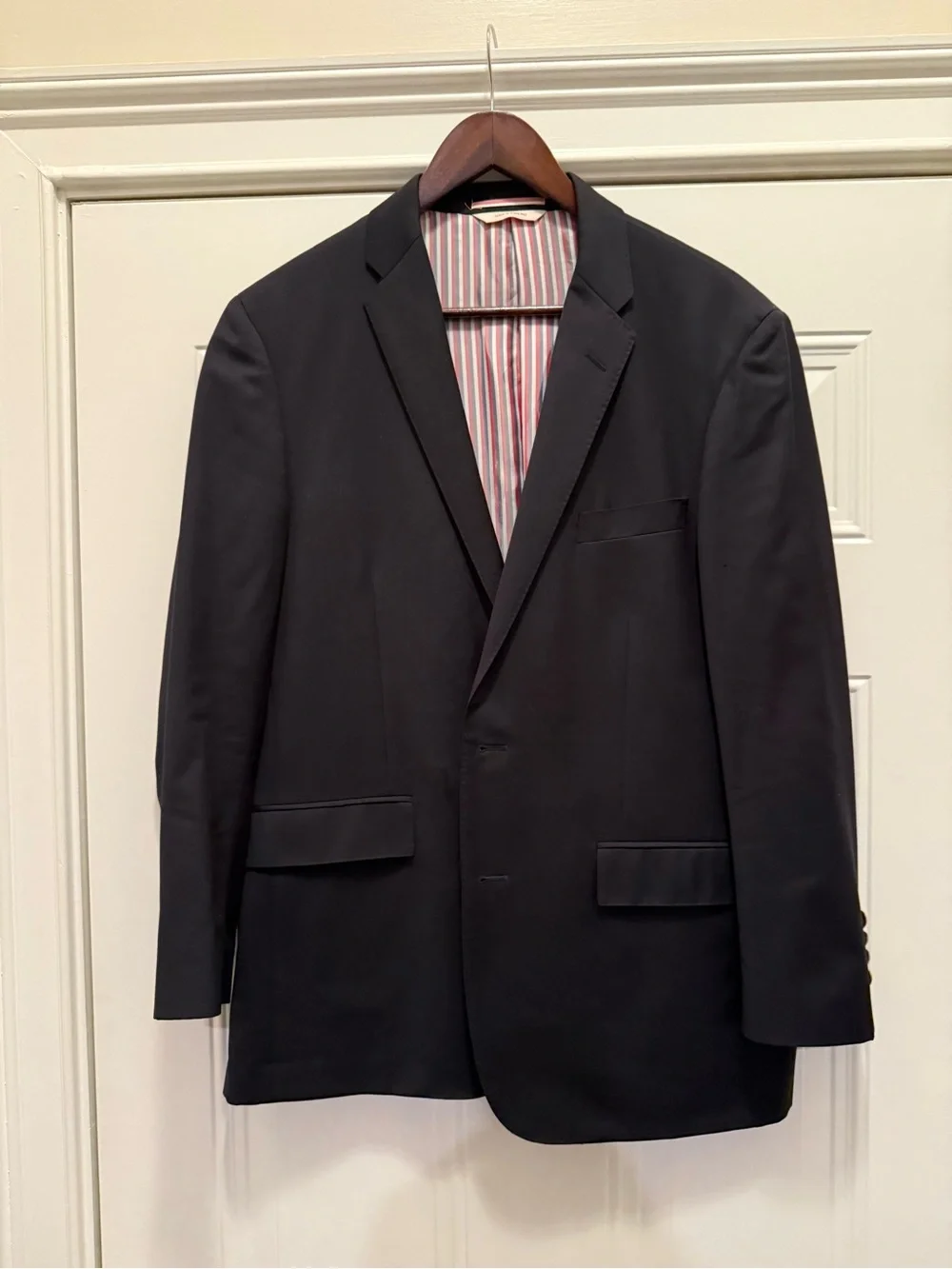 Brooks Brothers Red Fleece Navy Wool Blazer 42R Marzotto Sport Coat